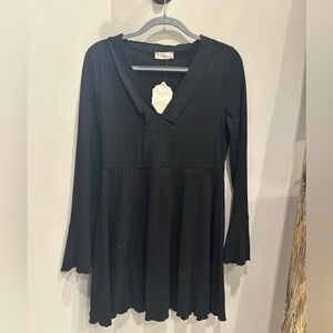 Black long sleeve Atlar’d State mini dress